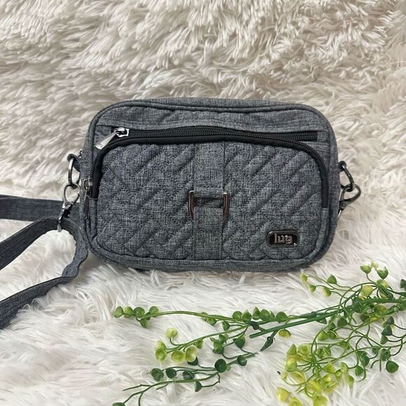 LUG‎ Carousel Crossbody/ Shoulder Beltbag Convertible RFID Heather Gray Unisex - Picture 1 of 11